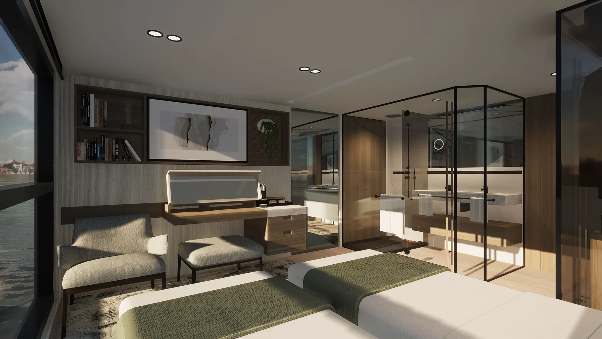 Classic Suite Twin Bed Configuration